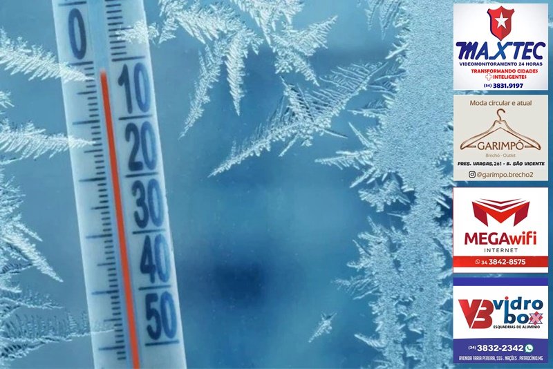 PATROCÍNIO NO TOP 10 DAS MENORES TEMPERATURAS REGISTRADAS NO BRASIL