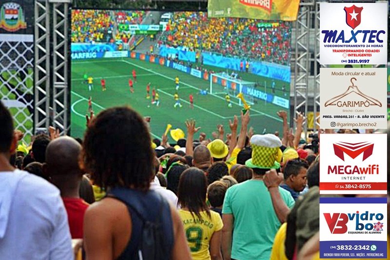 FESTIVAL DA COLHEITA TERÁ TRANSMISSÃO GRATUITA DO JOGO BRASIL X MARROCOS EM TELÃO NA PRAÇA DA MATRIZ