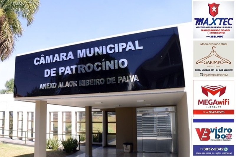 CÂMARA DE PATROCÍNIO VOTA PROJETOS SOBRE ORÇAMENTO, ZONEAMENTO URBANO E CRIAÇÃO DA GALERIA DOS VEREADORES