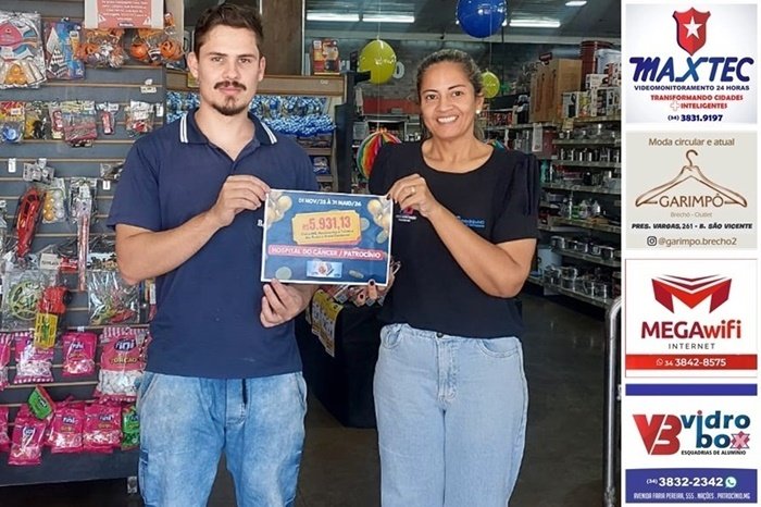 HOSPITAL DO CÂNCER DE PATROCÍNIO RECEBE MAIS DE R$ 5,9 MIL DA CAMPANHA TROCO SOLIDÁRIO DE SUPERMERCADO