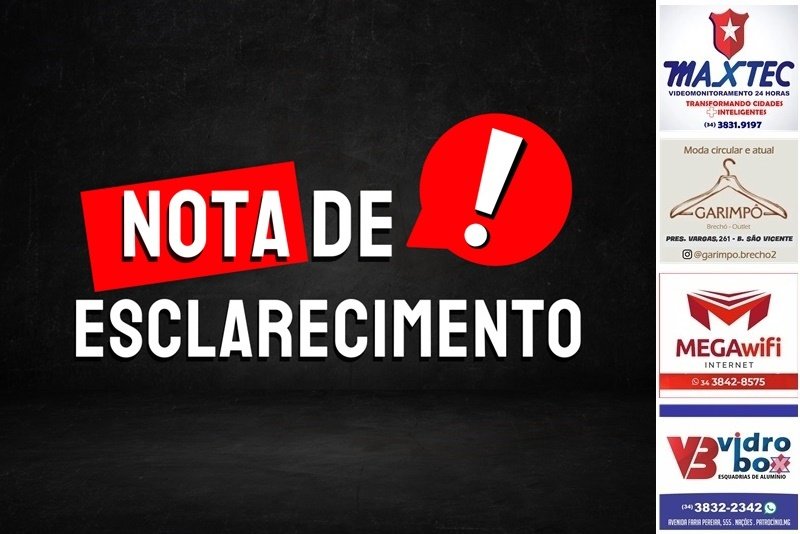 PREFEITURA DIVULGA NOTA DE ESCLARECIMENTO SOBRE ADIAMENTO DAS ATIVIDADES DO PROJETO CEMIG NAS ESCOLAS