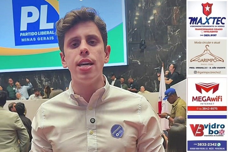 EM CONVENÇÃO, PL HOMOLOGA NOME DE PEDRINHO BOM NEGÓCIO COMO CANDIDATO A DEPUTADO ESTADUAL POR PATROCÍNIO