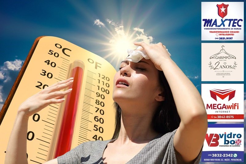 climate change, low angle view Thermometer on blue sky with sun shining in summer show increase temperature, concept global warming