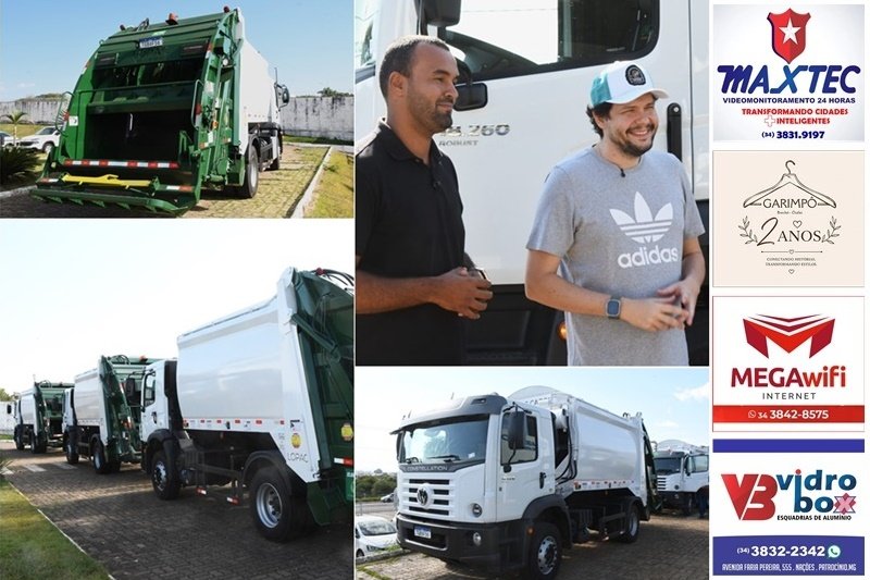 PATROCÍNIO MODERNIZA LIMPEZA URBANA COM SETE NOVOS CAMINHÕES E SISTEMA DE MONITORAMENTO DE ROTAS