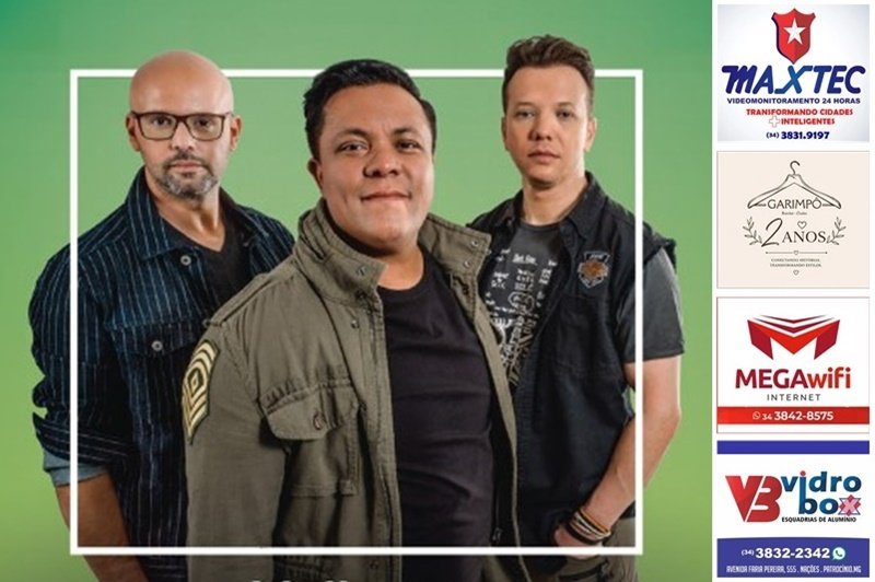 BANDA DISCOPRAISE SERÁ A GRANDE ATRAÇÃO DO AVIVA PATROCÍNIO, QUE ACONTECE DIA 12 DE SETEMBRO, NO CENTRO DA CIDADE