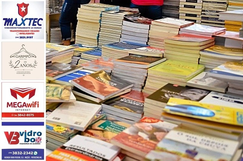FEIRA LITERÁRIA DE PATROCÍNIO ABRE ESPAÇO PARA ESCRITORES, LIVRARIAS E EXPOSITORES DE ALIMENTAÇÃO