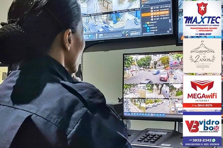 TECNOLOGIA: MAIS DE 130 CÂMERAS AMPLIAM MONITORAMENTO EM PONTOS ESTRATÉGICOS E REFORÇAM SEGURANÇA EM PATROCÍNIO