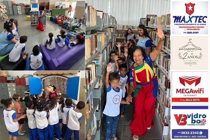 HORA DO CONTO LEVOU CULTURA E IMAGINAÇÃO ÀS CRIANÇAS NA BIBLIOTECA MUNICIPAL