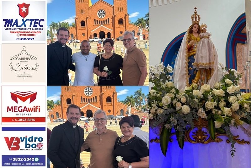 SECRETARIA DE CULTURA E TURISMO PARTICIPOU DA ABERTURA DA NOVENA EM HONRA A N. SRA. DA ABADIA, EM ROMARIA/MG