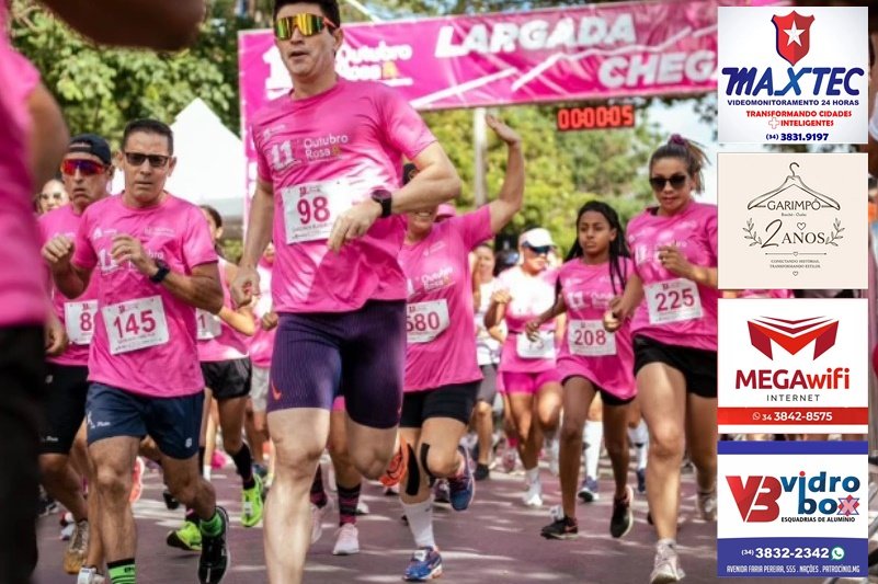 2ª CORRIDA OUTUBRO ROSA DO HC PATROCÍNIO E INSTITUTO DE PREVENÇÃO ACONTECE DIA 3/10