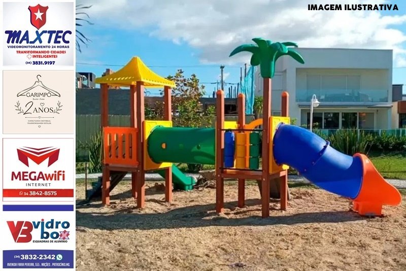 PATROCÍNIO AMPLIA ÁREAS DE LAZER COM NOVOS PARQUINHOS EM PRAÇAS E NOS DISTRITOS