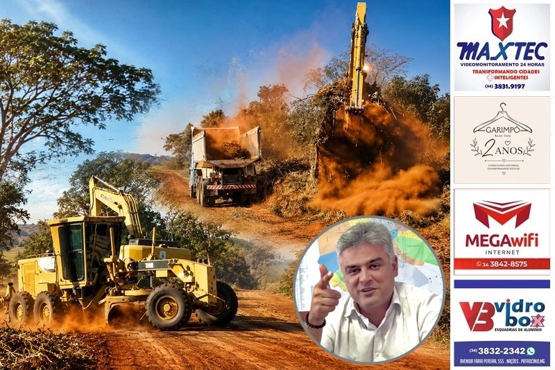 NENÊ PESCADOR FAZ O QUE NEM TODO VEREADOR COSTUMA FAZER: RECONHECE O TRABALHO DA SEMOP NAS ESTRADAS RURAIS