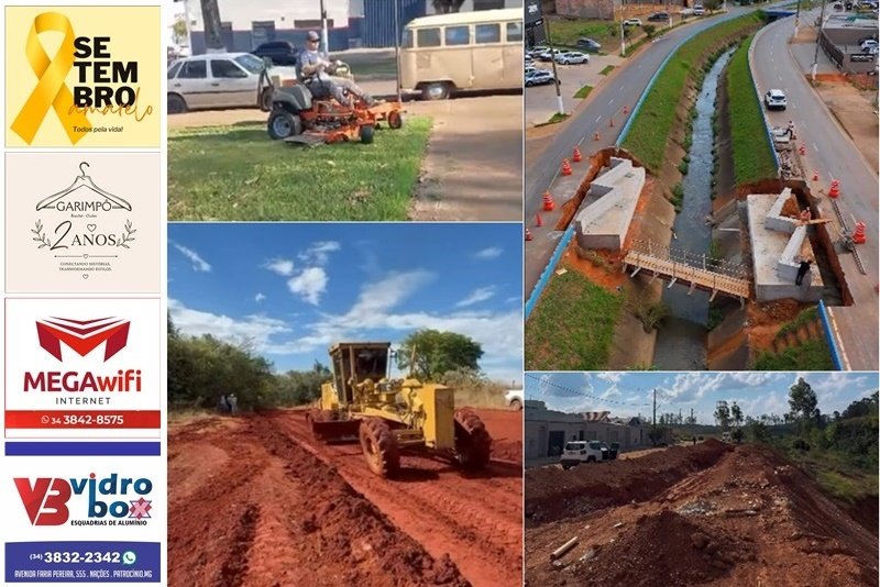 SEMOP NÃO PARA! SECRETARIA DE OBRAS PÚBLICAS REALIZA AÇÕES DE MANUTENÇÃO EM DIFERENTES REGIÕES DE PATROCÍNIO