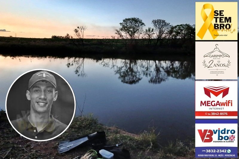 JOVEM DE 19 ANOS MORRE AFOGADO EM REPRESA NOS FUNDOS DO BAIRRO CONGONHAS, EM PATROCÍNIO