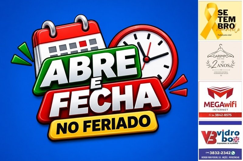 FUNCIONAMENTO DOS SERVIÇOS PÚBLICOS DURANTE O FERIADO PROLONGADO DE 7 E 8 DE SETEMBRO