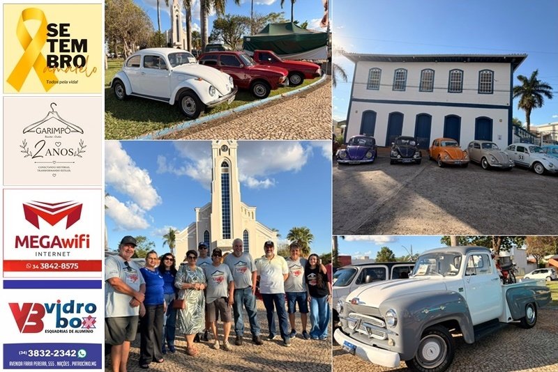 3º ENCONTRO DE CARROS ANTIGOS REÚNE 215 EXPOSITORES E CELEBRA PAIXÃO POR VEÍCULOS CLÁSSICOS EM PATROCÍNIO