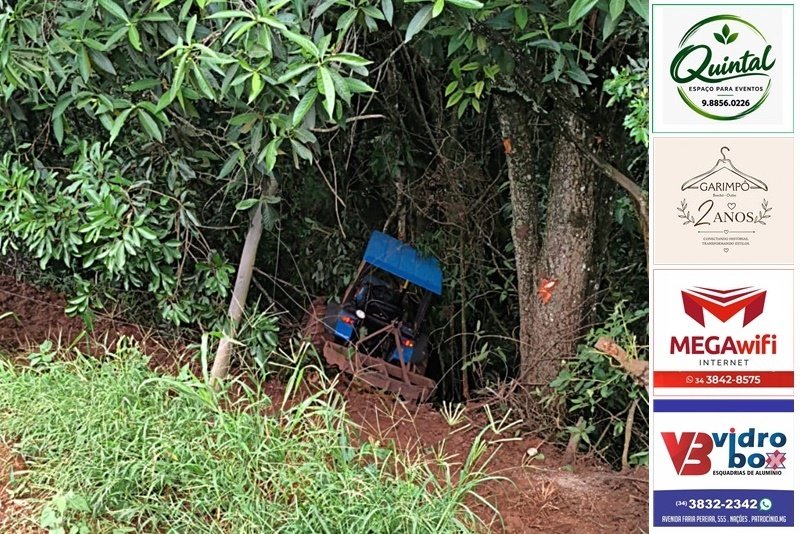ADOLESCENTE DE 17 ANOS MORRE APÓS FICAR PRENSADO ENTRE TRATOR E ÁRVORE NA ZONA RURAL DE MONTE CARMELO