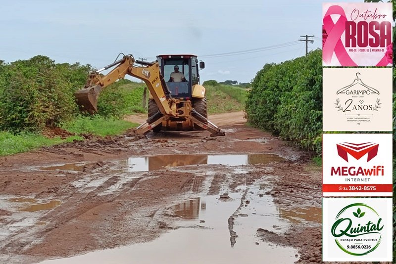CUIDANDO DO CAMPO: PREFEITURA INTENSIFICA RECUPERAÇÃO DE ESTRADAS RURAIS EM DIVERSAS REGIÕES DE PATROCÍNIO