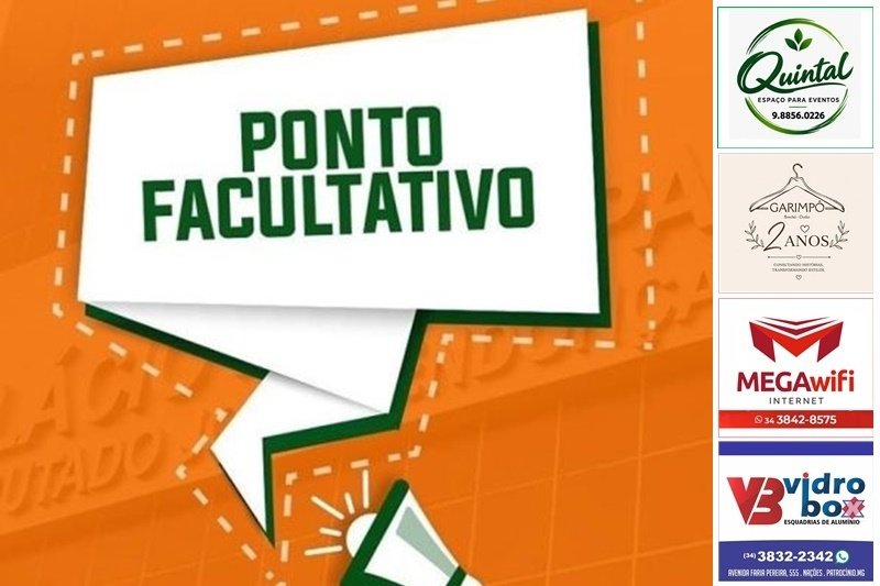 PATROCÍNIO TRANSFERE PONTO FACULTATIVO DO DIA DO SERVIDOR PÚBLICO PARA SEXTA-FEIRA, 30 DE OUTUBRO