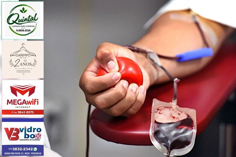 PACE HEMOMINAS REALIZA COLETA EXTRA DE SANGUE EM PATROCÍNIO NO DIA 7 DE NOVEMBRO